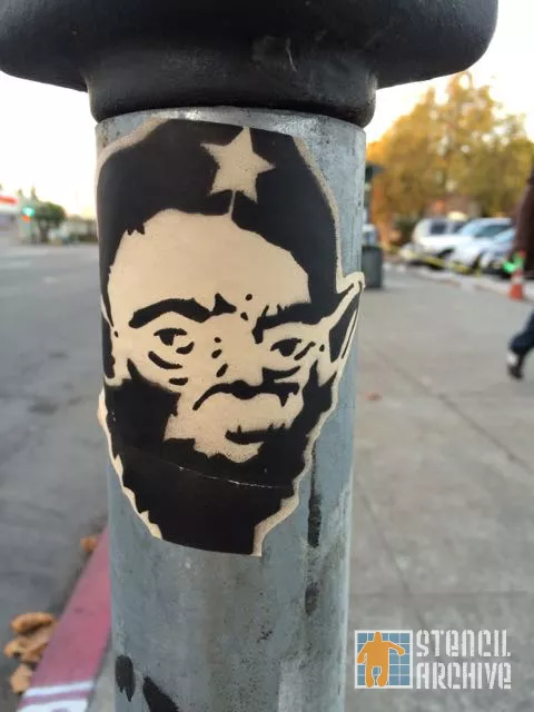 CA East Bay Oakland Star Wars Yoda Che sticker