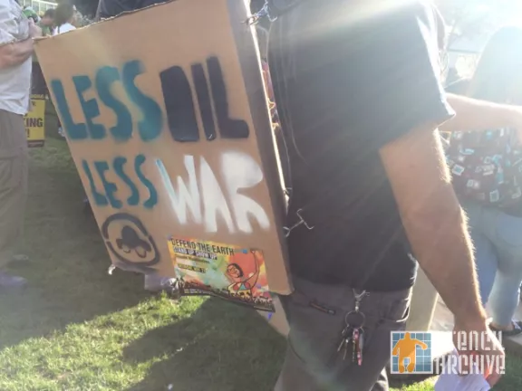 CA East Bay Oakland Protest Less Oil Less War