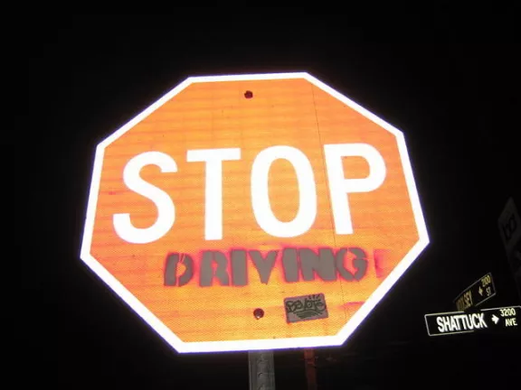 CA East Bay Berkeley Stop Driving