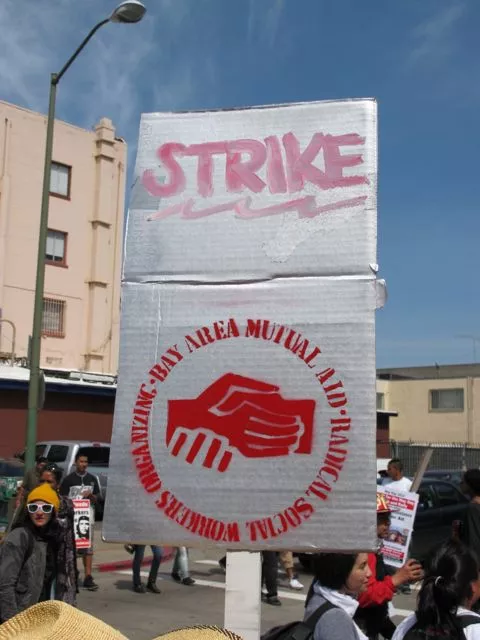 Protest May Day Oakland Radical Social Workers