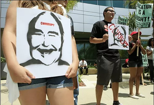 CA LA Long Beach CSU protest Charles Reed Corrupt 