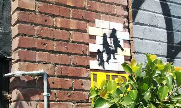 CA LA Crossing boarder on tile