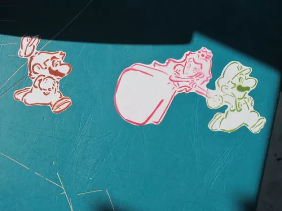 CA LA Culver City Mario Bros paste