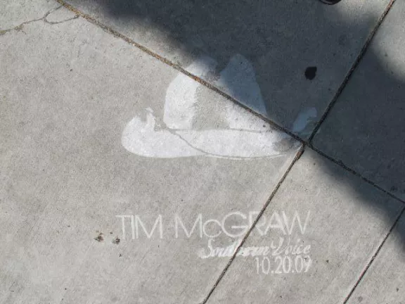 CA LA Culver City Tim McGraw advert
