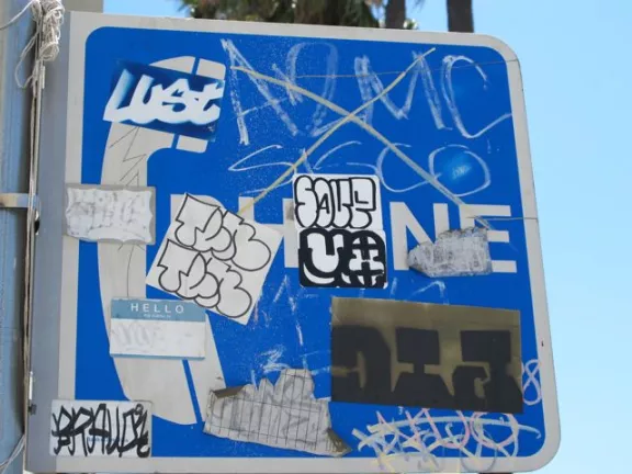 CA LA Echo Park LUST DIA stickers