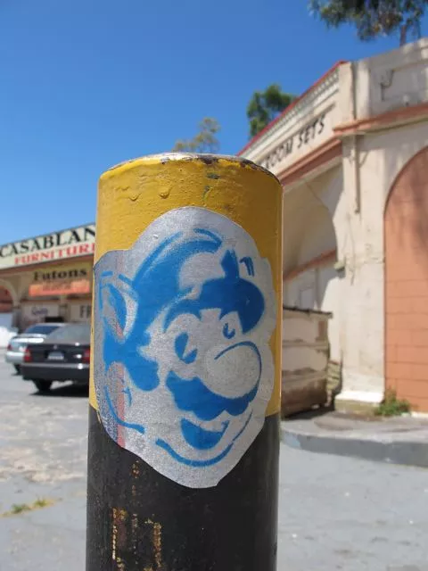 CA LA Echo Park Mario sticker