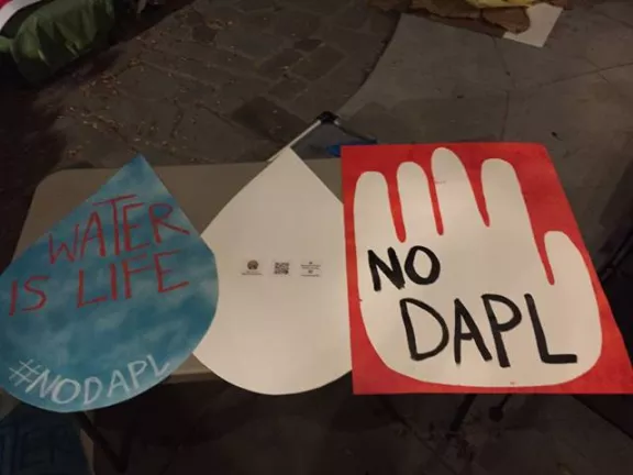 LA CA NoDAPL N15 Protest