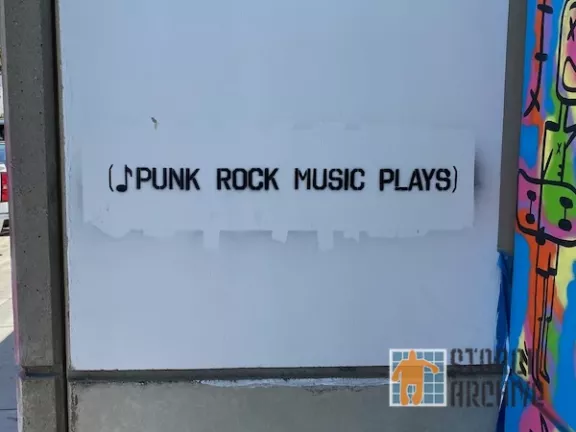 CA LA Hermosa Beach Herondo St Murals Punk Rock