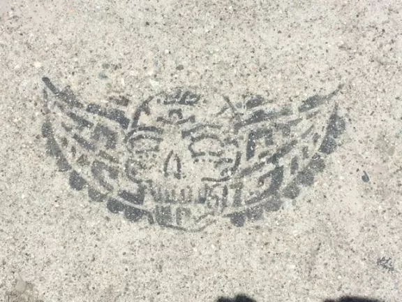 CA LA Highland Park Dia de los Muertos skull