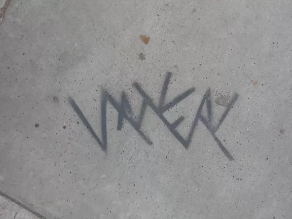 CA LA Melrose letters