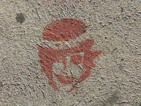 CA LA Melrose red person