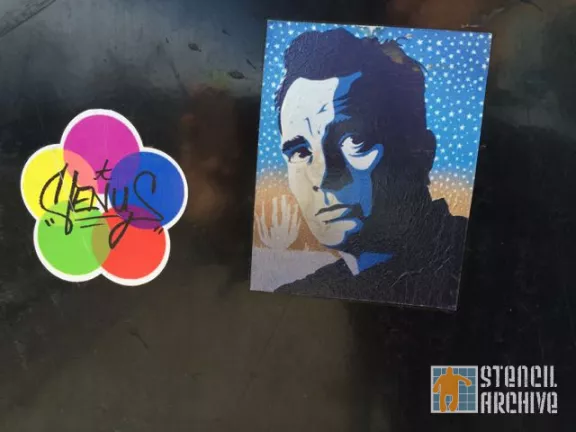 CO Boulder Man in Stars Sticker