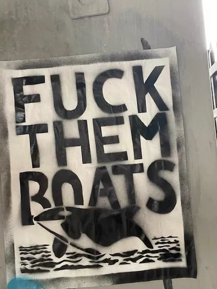 CT Hartford F..K them Boats