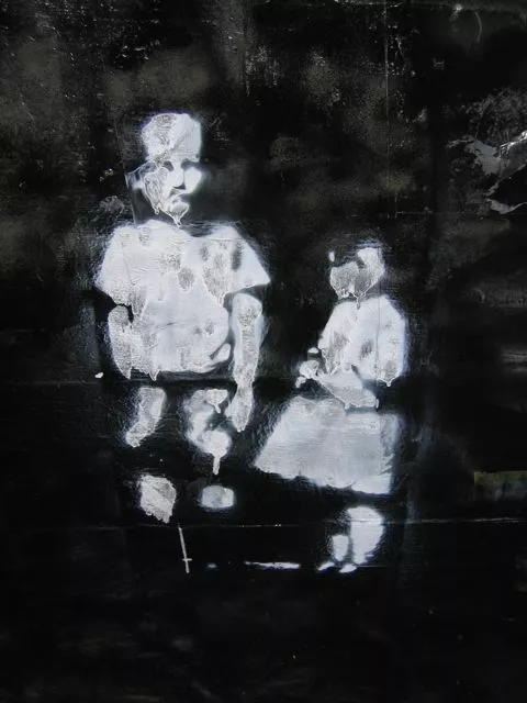 GA Atlanta Krog St. Two Children