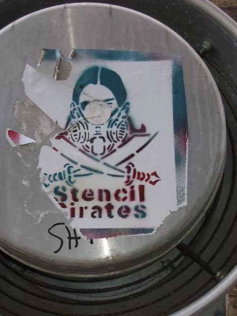 IN Bloomington Stencil Pirates
