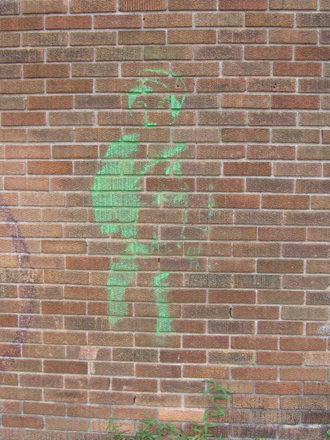 IN Bloomington faded figure