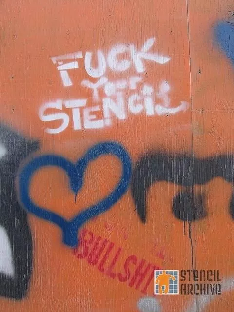 Burning Man 2006 f..k your stencil