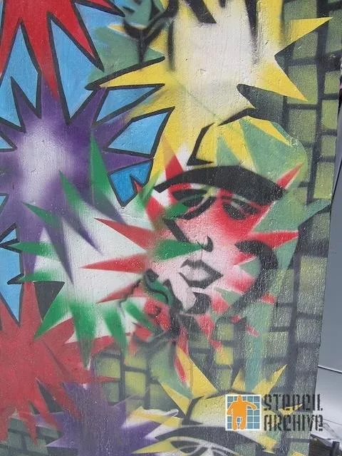 Burning Man 2006 face in stars