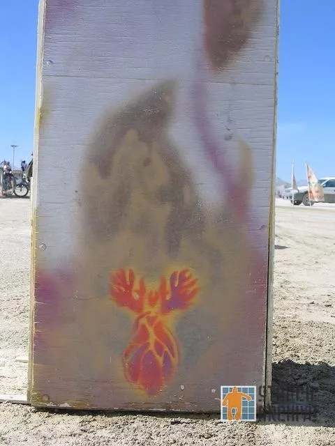 Burning Man 2007 Flame Heart