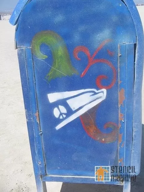 Burning Man 2011 Bman postal logo
