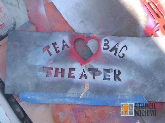 Burning Man 2011 tea bag theater