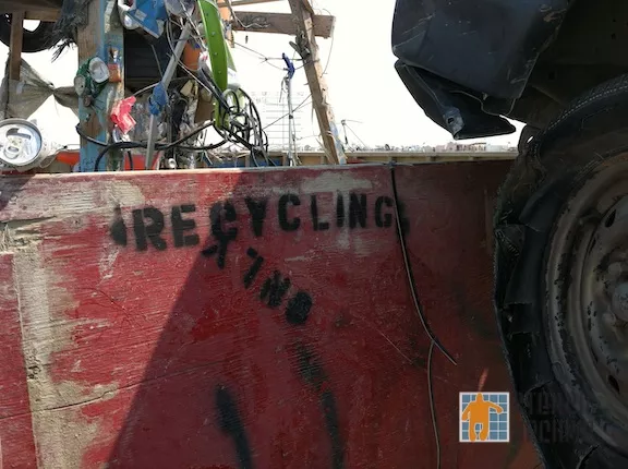 Burning Man 2013 DPW Recycling Only