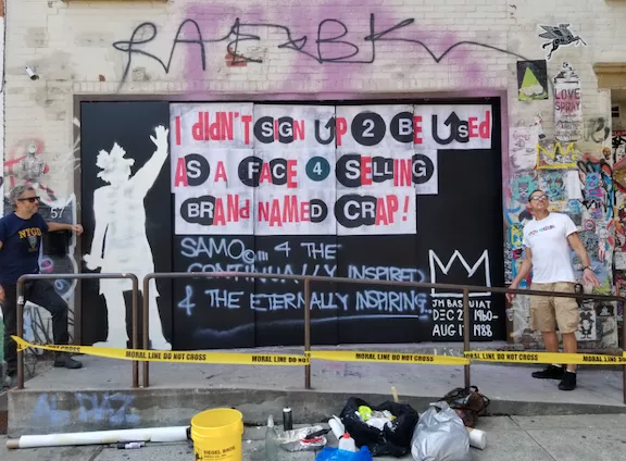 NYC Al Diaz Adrian Wilson basquiat tribute samo