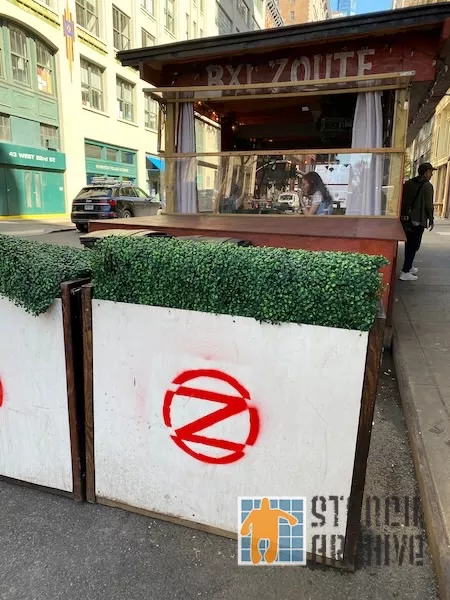 NYC Chelsea Zoute Z parklet