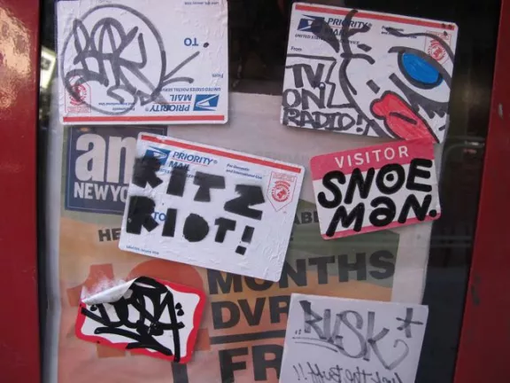NYC Ritz Riot sticker