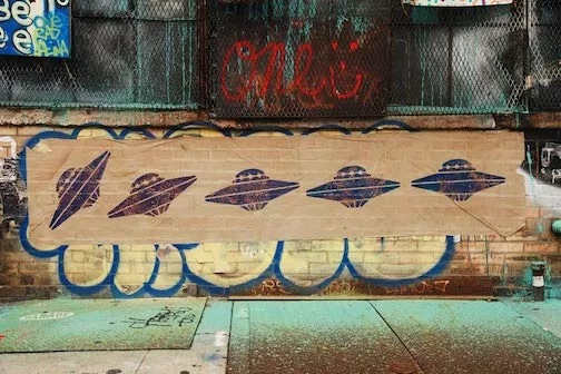 NYC UFOs wheatpaste ph J Rojo for BSA