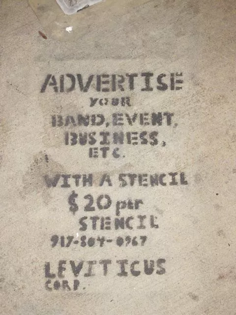 NYC Brooklyn Williamsburg Leviticus advert