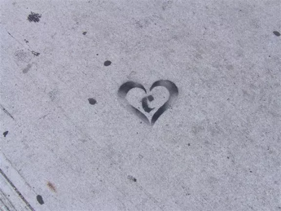 NYC Brooklyn Williamsburg heart