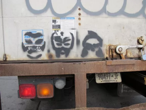 NYC Faces on Truck