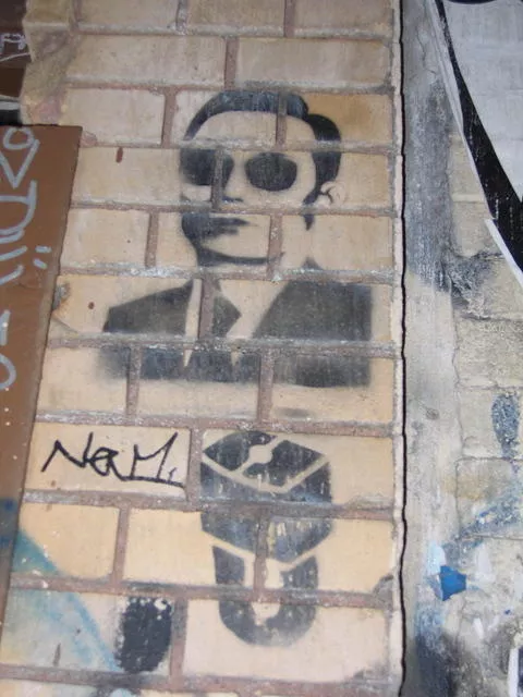 NYC Lock Man with Glasses