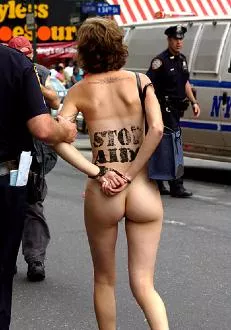 NYC RNC ActUp on nude