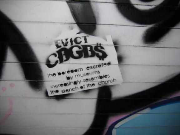 NYC evict CBGBS