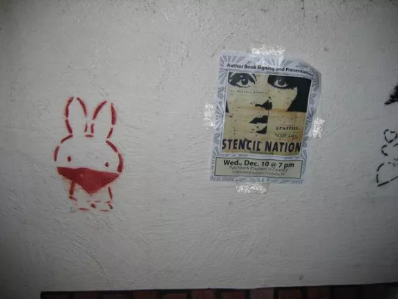 NC Charlotte NoDa Masked Bunny