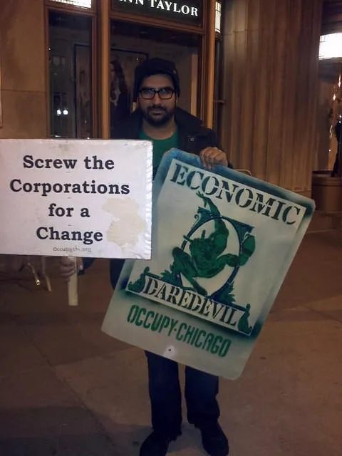Occupy Chicago economic daredevil