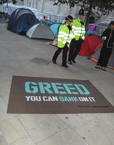 Occupy London kguy Greed