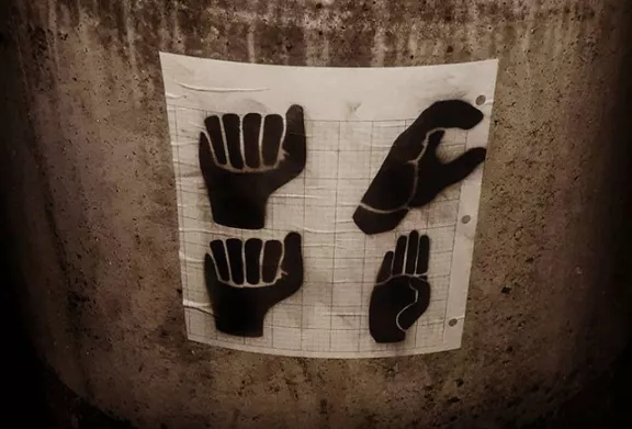 OR PDX ACAB sign language