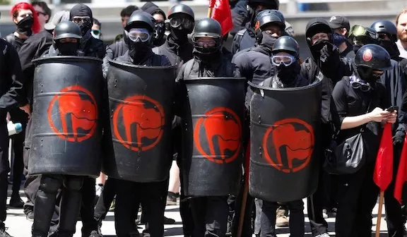 OR Portland antifa symbol