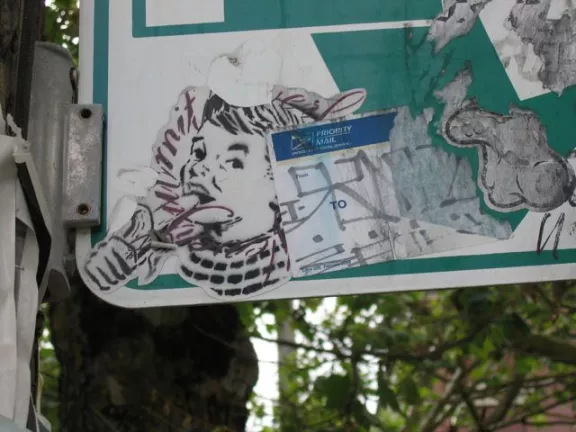 WA Seattle Eating Banana Sticker