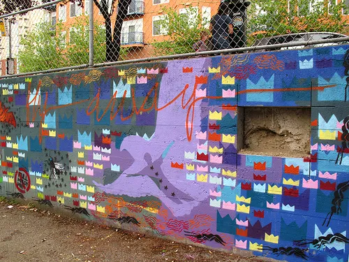 WA Seattle Stencil Jam collab wall 02