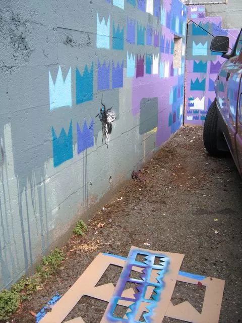 WA Seattle Stencil Jam crown cut outs