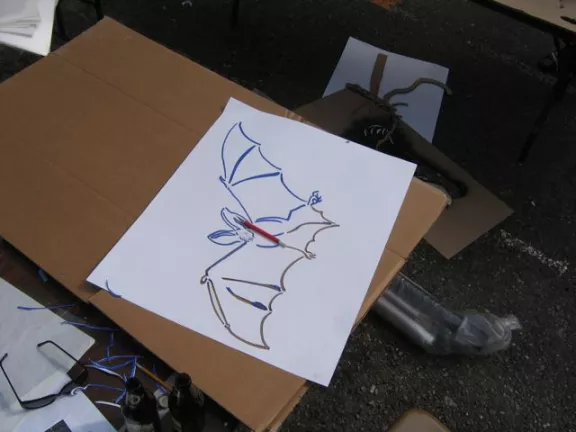 WA Seattle Stencil Jam bat cut out