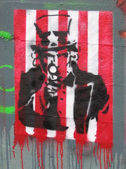 WA Seattle Stencil Jam Uncle Sam