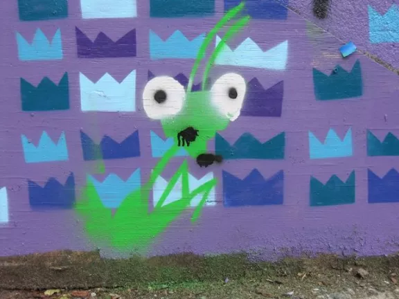 WA Seattle Stencil Jam mantis