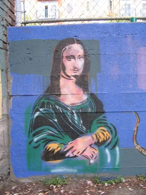 WA Seattle Stencil Jam Mona Lisa