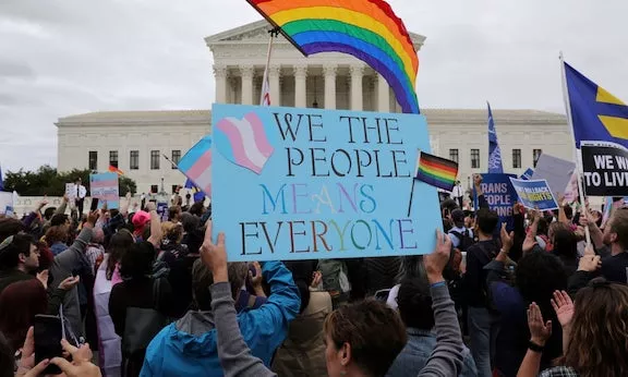 Wash DC LGBTQ Protest Sign