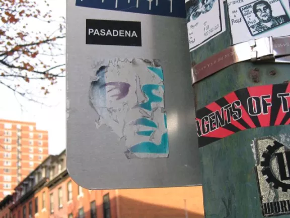 MD Baltimore face sticker